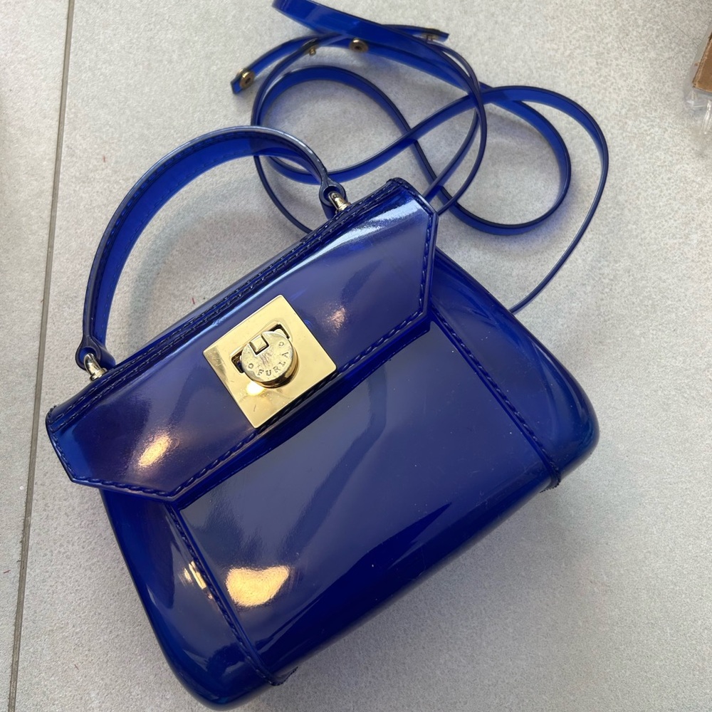 Blue Furla mini purse